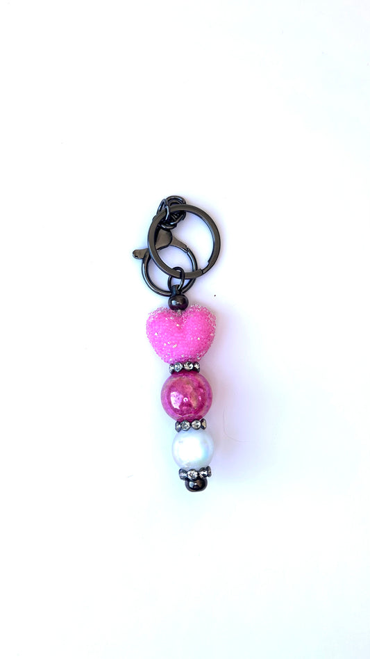 Acrylic & Glass Beaded Keychains