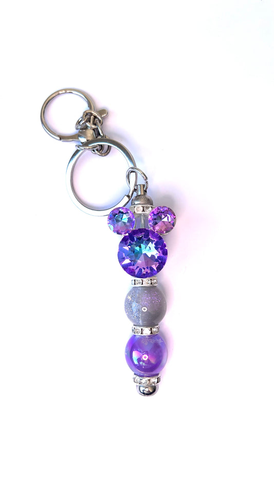 Acrylic & Glass Beaded Keychains