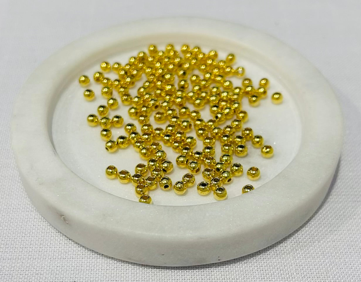 4mm Gold Beads - 5g