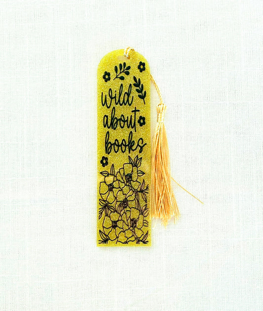 Acrylic Glitter Bookmark