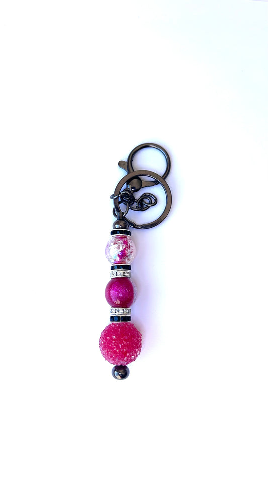 Acrylic & Glass Beaded Keychains