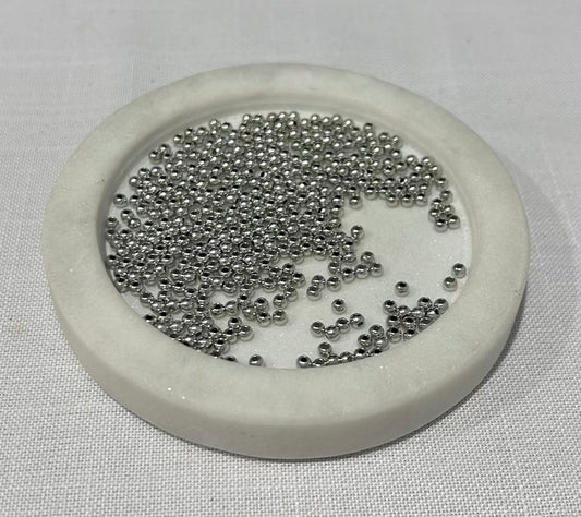 3mm Silver Beads - 5 grams