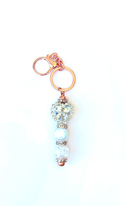 Acrylic & Glass Beaded Keychains