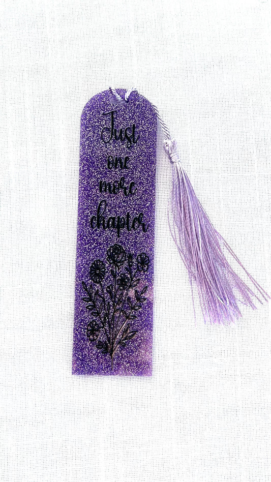 Acrylic Glitter Bookmark