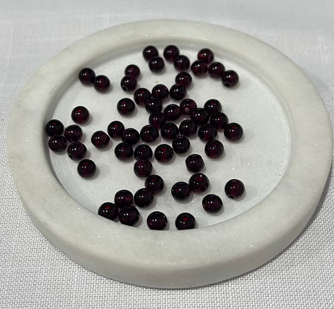 6mm Glass Beads - 15 grams