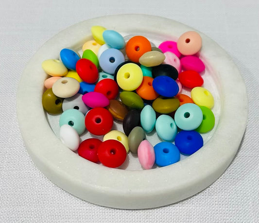 Silicone Saucer Beads